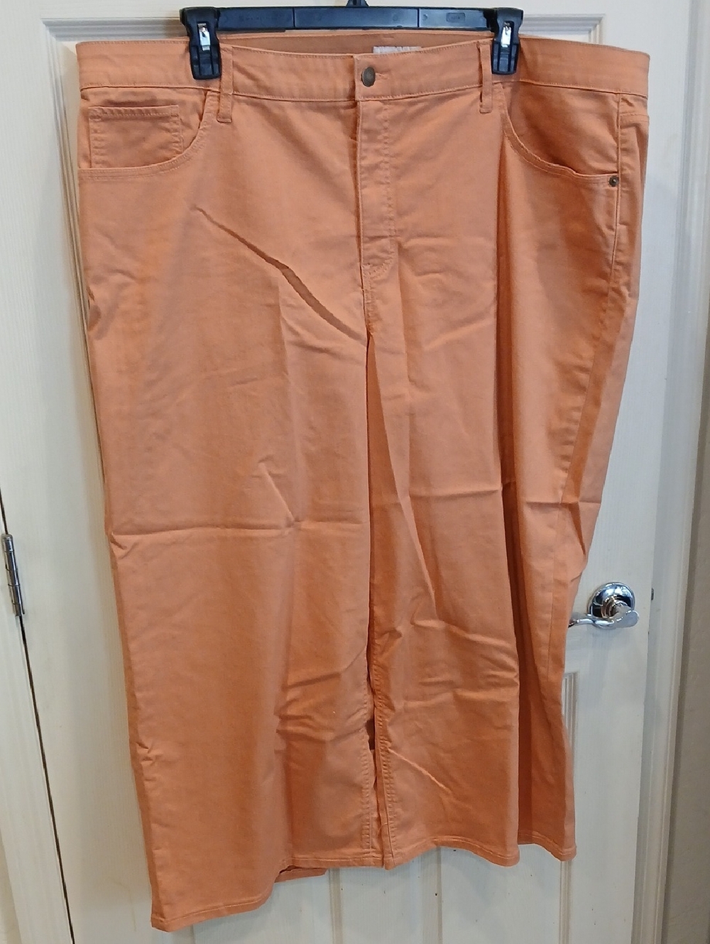 Women's Casual Orange Twill Pants